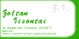 zoltan visontai business card